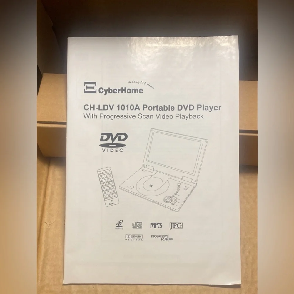 Cyberhome Portable DVD Player CH-LVD1010A All Complete MP3s 10’LCD screen New - Picture 13 of 15